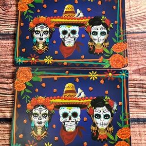 Colorful Day of the Dead Placemats